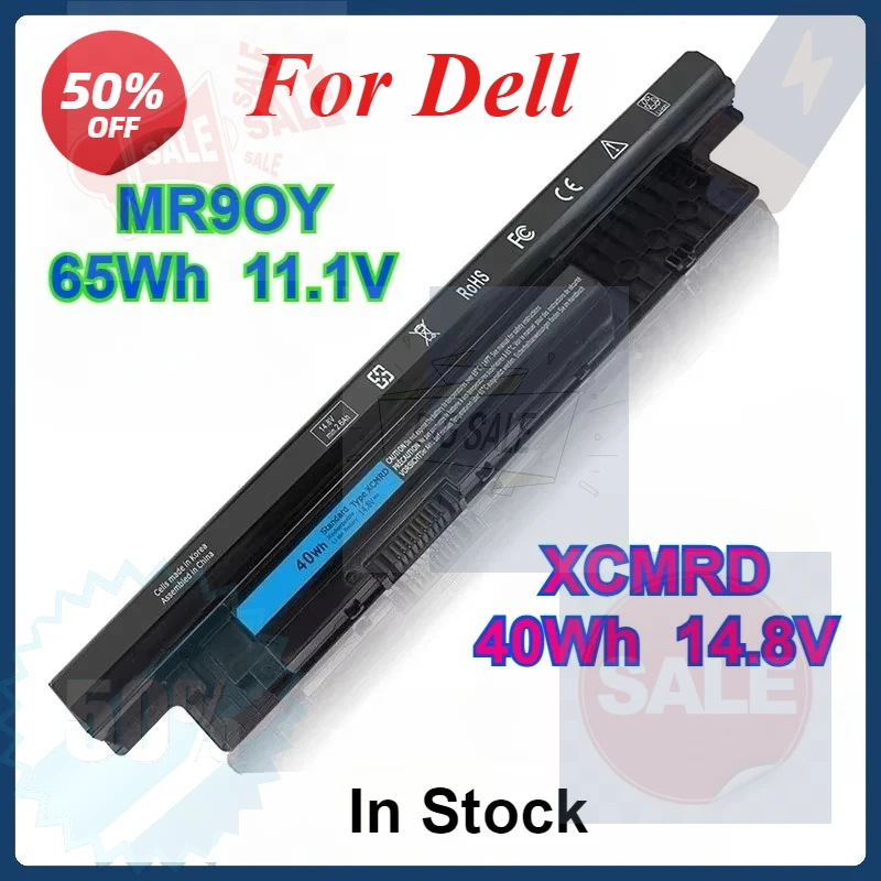 

40Wh XCMRD 65WH MR90Y Laptop Battery for Dell Inspiron 3421 3437 5421 5437 3442 3443 3521 3721 3737 5537 7447 5521 5721 5737