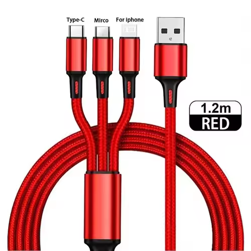 3 IN 1 USB Cable Micro USB Type C Charger Cable Multi 2A Usb Port Fast Charging Cord For Xiaomi iPhone 11 12 13 Pro Max Samsung - Image 10