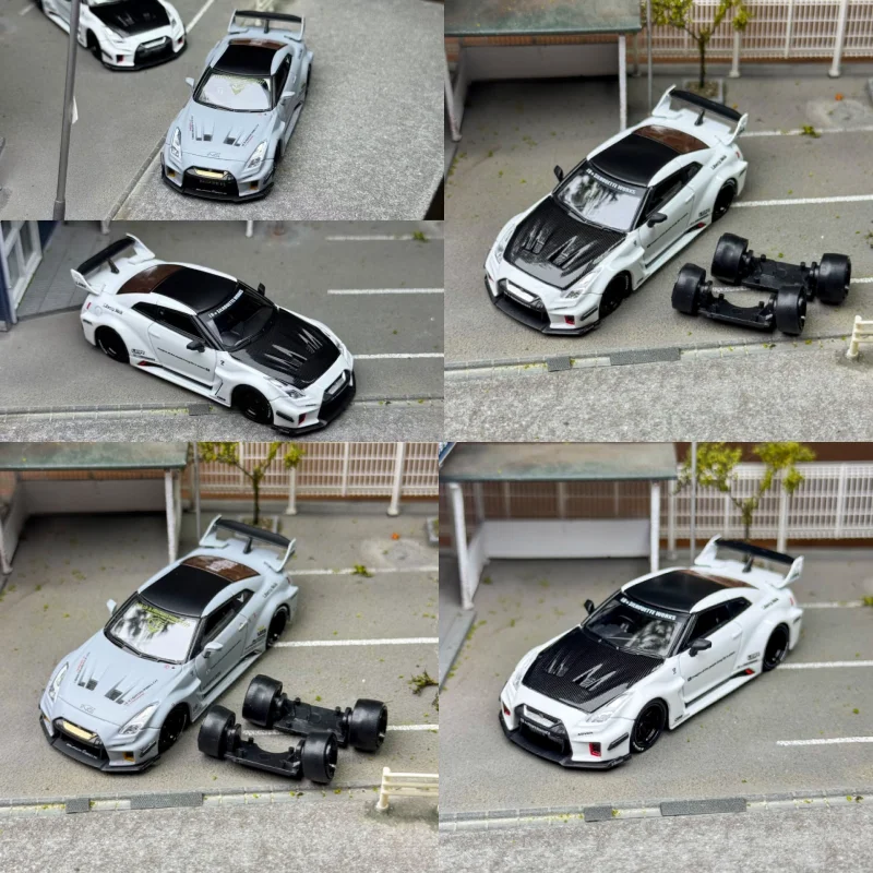 

CM Model 1:64 Nissan GTR R35 RR LB wide-body die-cast simulation alloy car model, Boys' toy, adult collectible ornament.