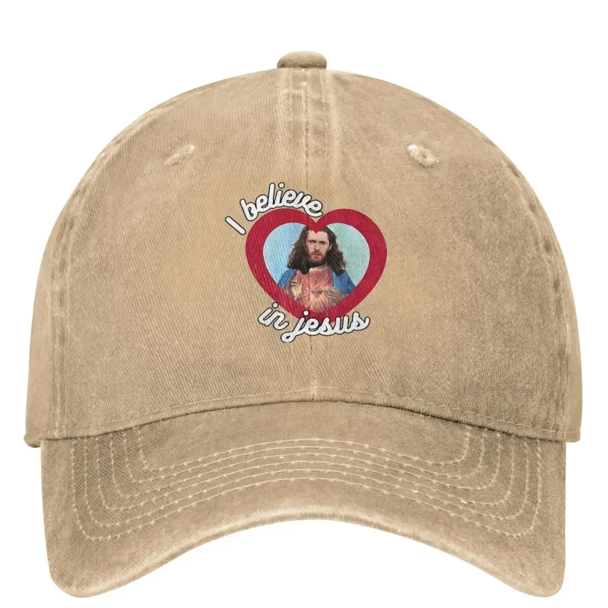 I Believe In Jesus Hozier Washed Baseball Cap Casual Hip Hop Dad Hats Summer Women Men Outdoor Sport Sunscreen  Caps