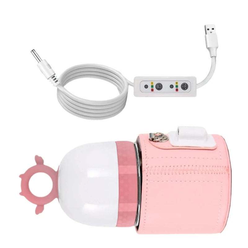 Portable Baby Milk Bottle 150ML with Warmer Bag Case 3 Gear Temperature Control