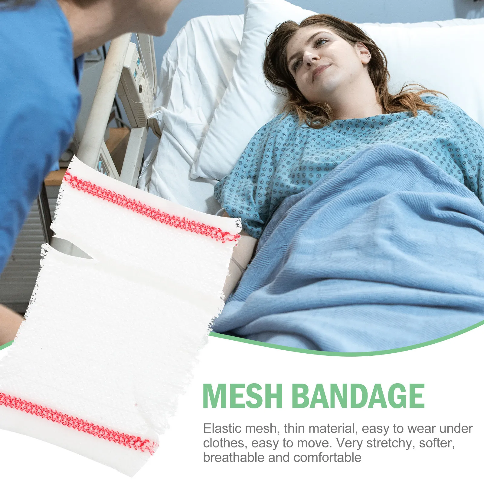 Medical Mesh Line Cover Sleeve Arm Nursing Catheter Shield Breathable Elastic Bandage for Hospital Home Use Tube Fixed