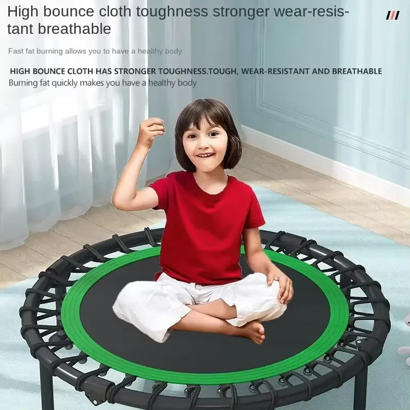 High Quality Round 40 Inch Trampoline T-Armrest Indoor Adult Fitness Trampoline Children's Recreation Trampoline