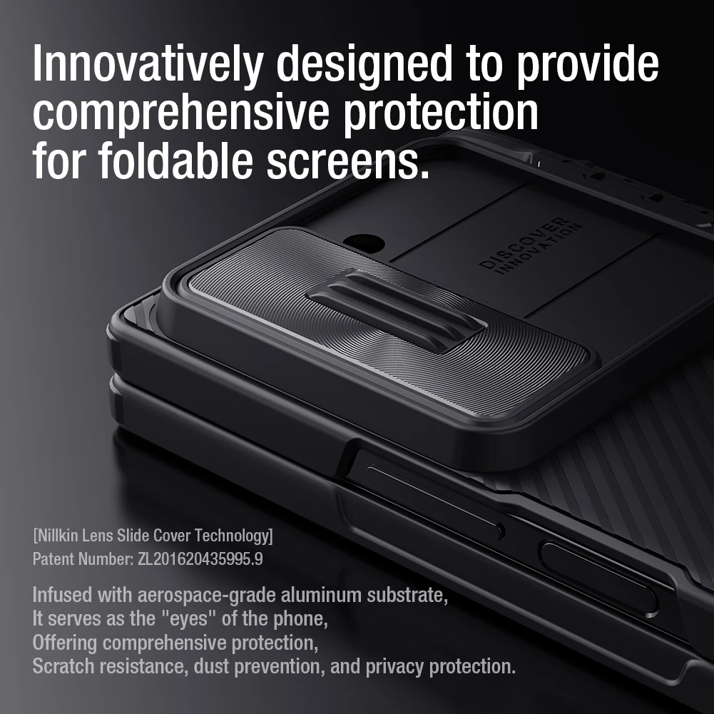 Imagem -05 - Nillkin-tampa Traseira para Samsung Galaxy z Camshield Case Slide Proteção Lens S-pen Slot z Fold 6