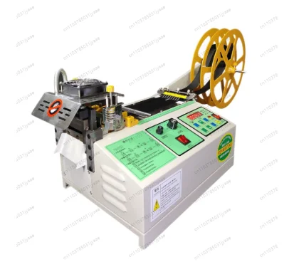 

NEW 988 Computer Hot and Cold Cloth Belt Tape Cutting Machine Auto Magic Adhesive Tape Zipper Webbing Machine Elastic Cut Tool