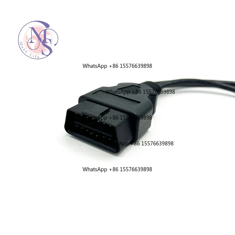 Custom Wiring Harness OBD to DB9 RS232 Serial Cable Auto Diagnostic Communication Extension Wire Harness Processing