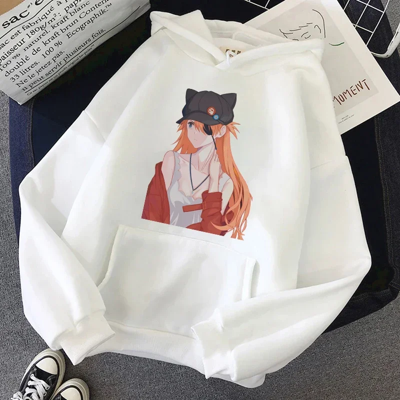 Sudadera con estampado gráfico de Anime japonés para mujer, sudaderas con capucha Harajuku, jerséis casuales de calle alta, Tops Unisex