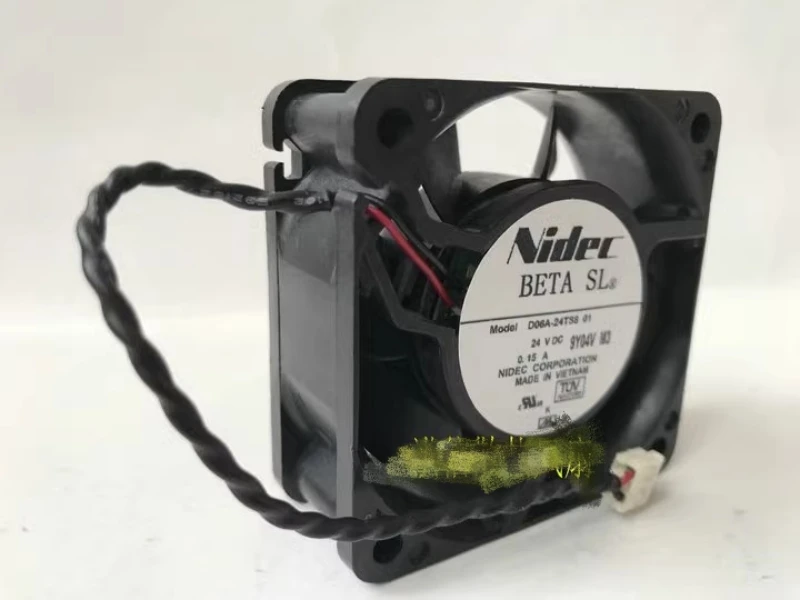 Free shipping original Nidec 6025 D06A-24TS8 01 DC24V 0.15A inverter cooling fan