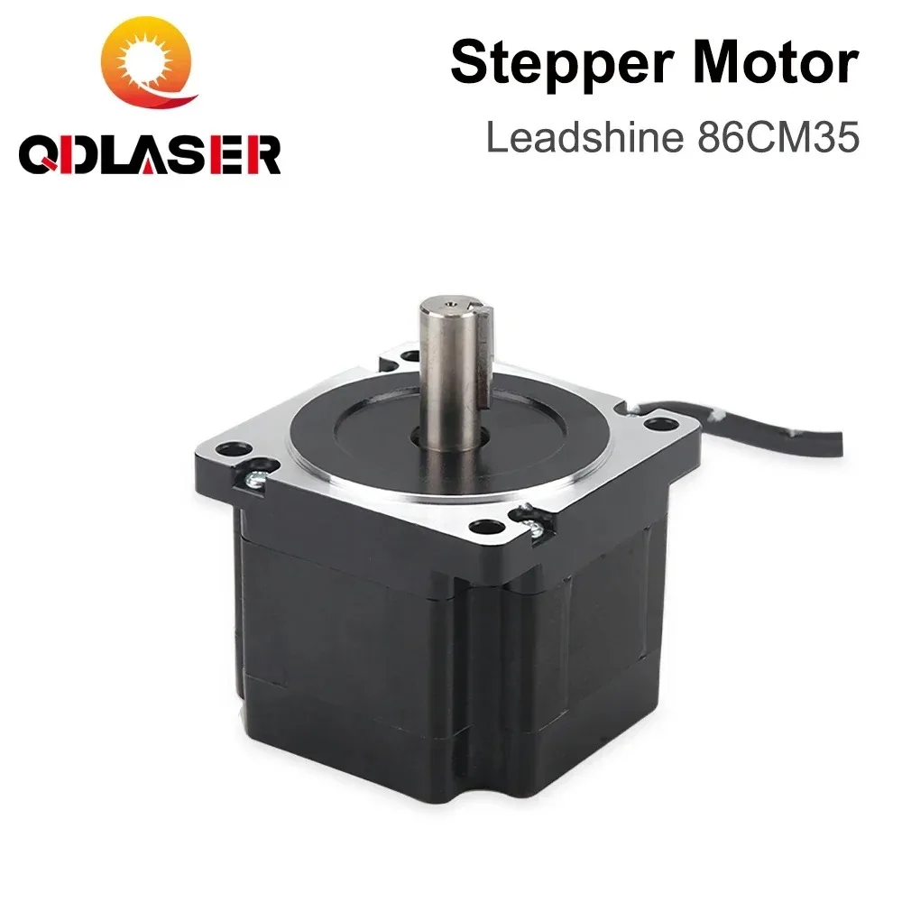 

QDLASER Leadshine 86CM35 2 phase Stepper Motor for NEMA34 4A Length 65mm (2.56 inch) Shaft 12.7mm (0.5 inch)
