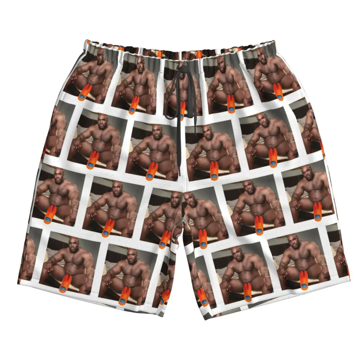 Big Dick Black Guy Meme Barry Woodses Trunks Beach Board Shorts Casual Quick Dry Swim Summer Men Pants