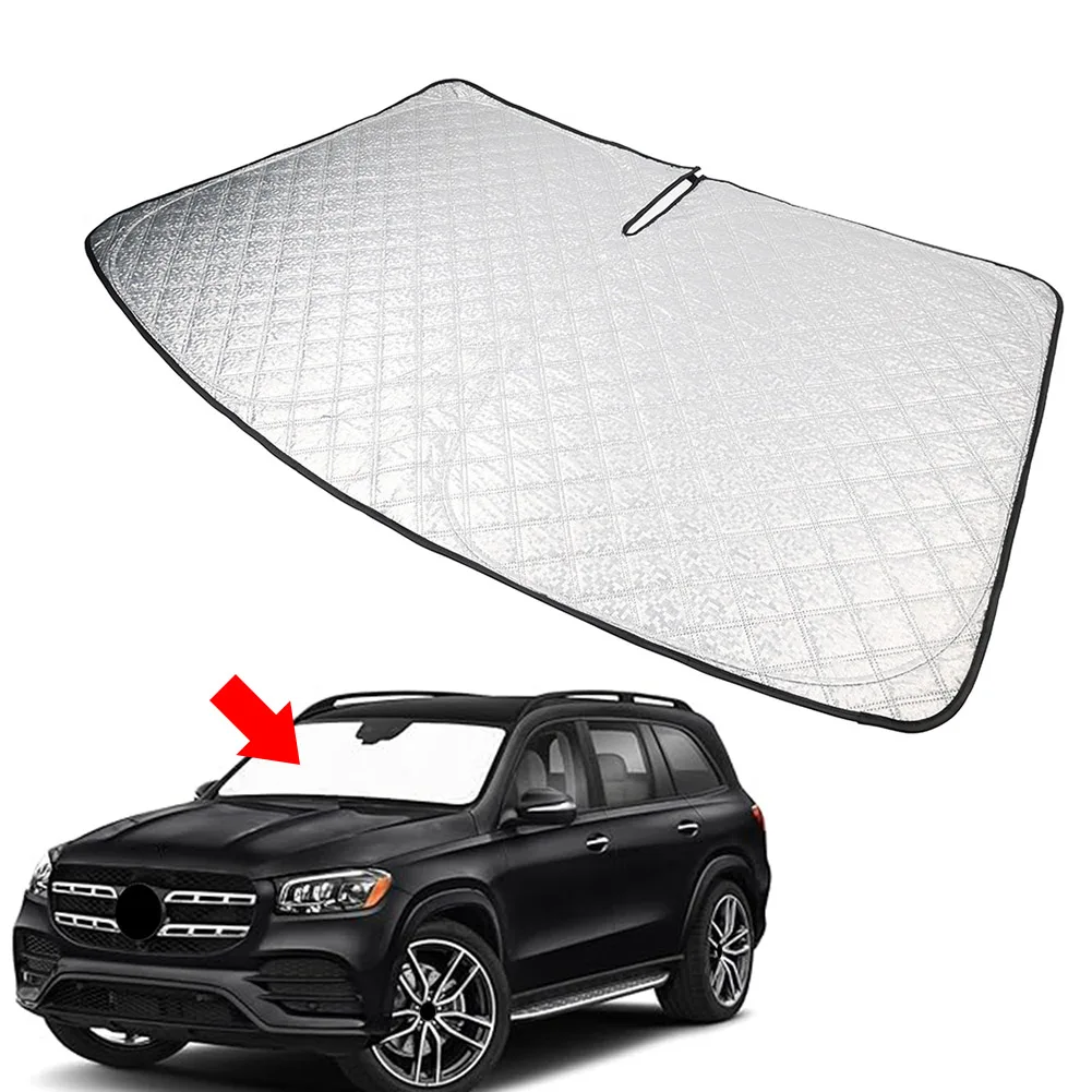 Foldable Sunshade Cover Car Windshield Sun Shade Visor Protector For Mercedes Benz GLS-Class 2020 2021 2022 2023 2024 2025