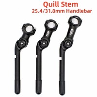 Kalloy Quill Stem Adjustable Bike Stem 31.8/25.4mm Handlebar Power 0-60 Degree Off Road Power Parts Riser 22.2/25.4mm Quill