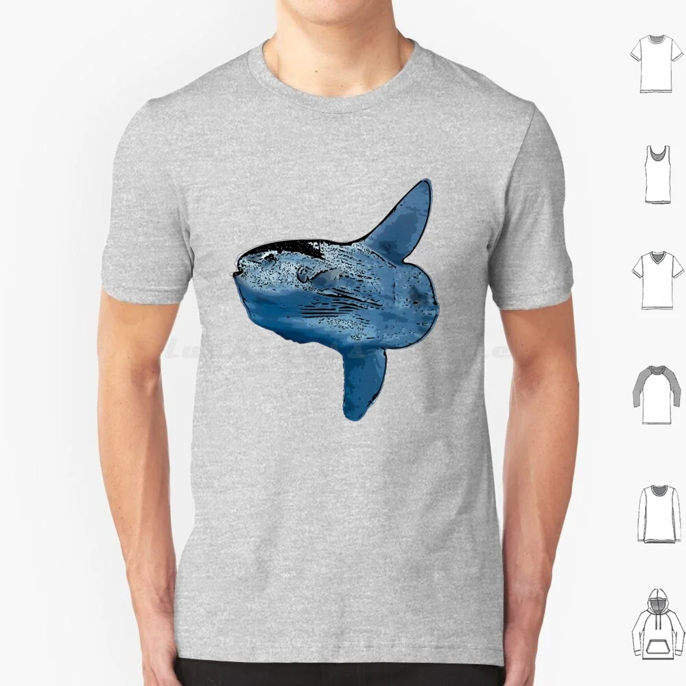 Mola mola oceano sunfish preto design alternativo t camisa tamanho grande 100% algodão mola mola mola panamá peixe oceano