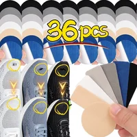 Parche autoadhesivo de repuesto para reparación de zapatos, almohadillas universales duraderas para agujeros en el talón, almohadillas de reparación de zapatillas de cuero de microfibra, 6/36 Uds.