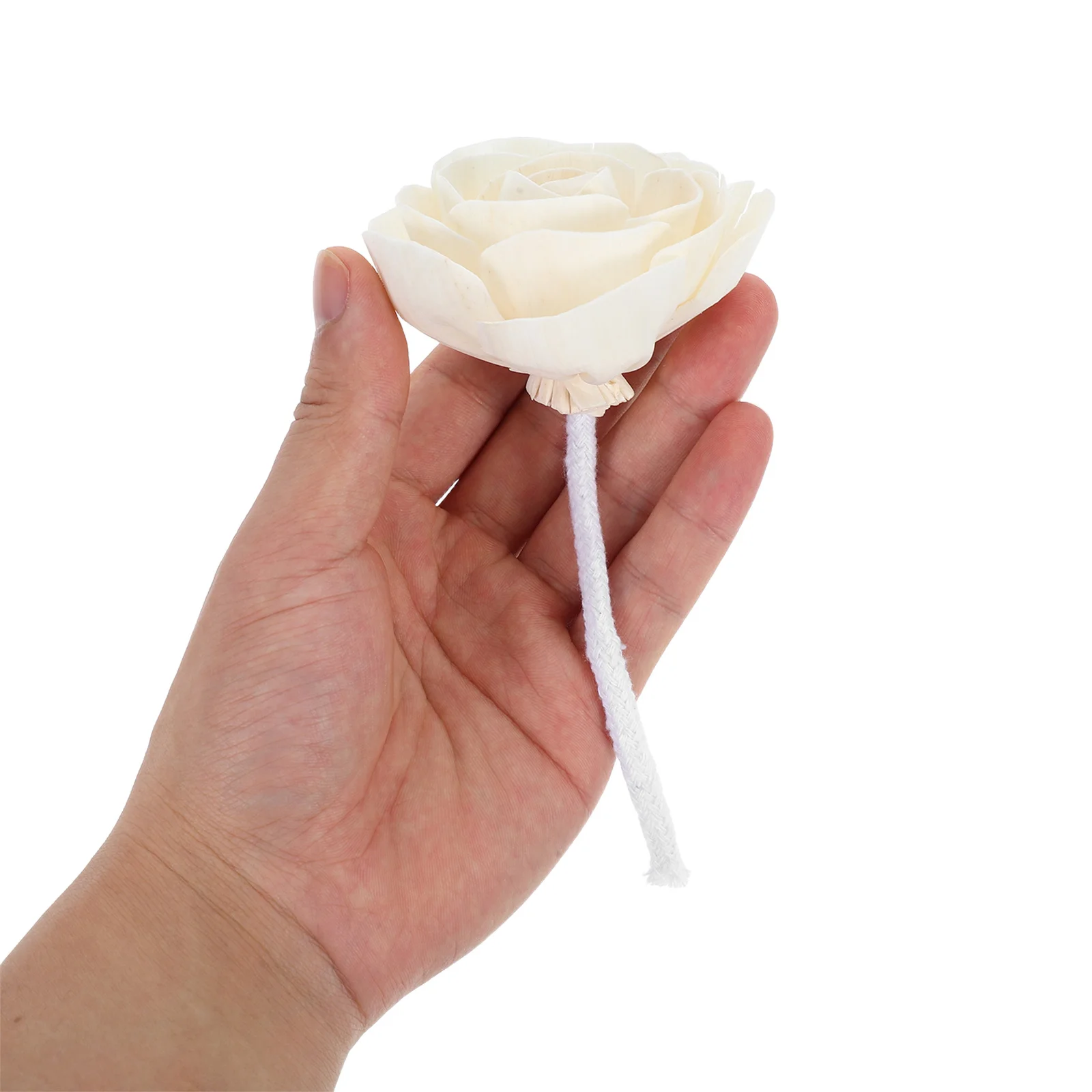 

4pcs Flower Shape Aromatherapy Diffuser Sticks Scented Cotton Wick Refill for Essential Oil Home Fragrance Decoration