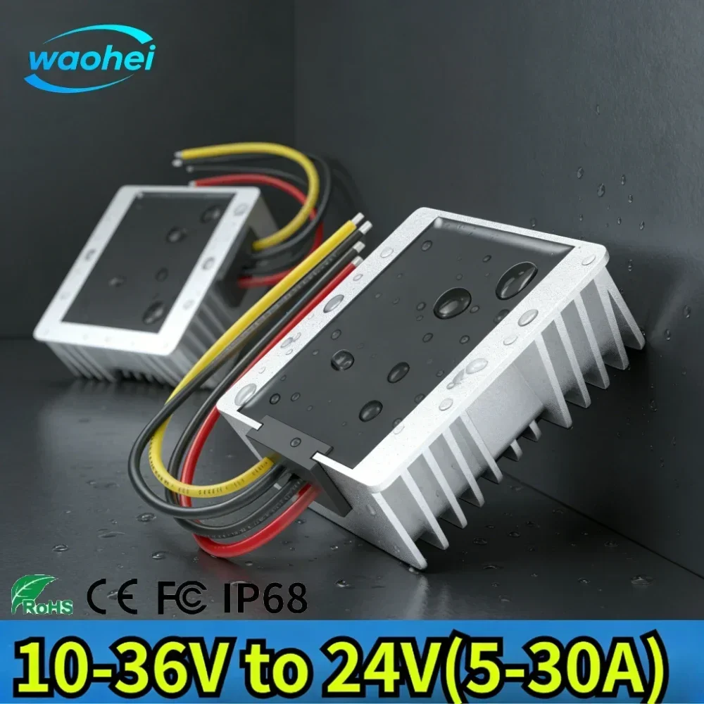 

10-36V 12V 24V to 24V 5-30A DC DC on-board power converter voltage Regulator automatic supply regulator module automotive ROHS