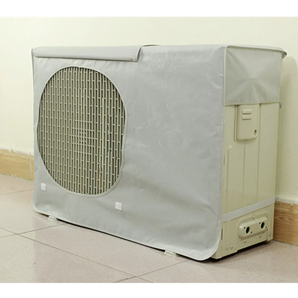 

Ac Outdoor Unit Cover 78x55x28cm Silver Grey Heavy Duty Waterproof for Air Conditioner Protection Storm