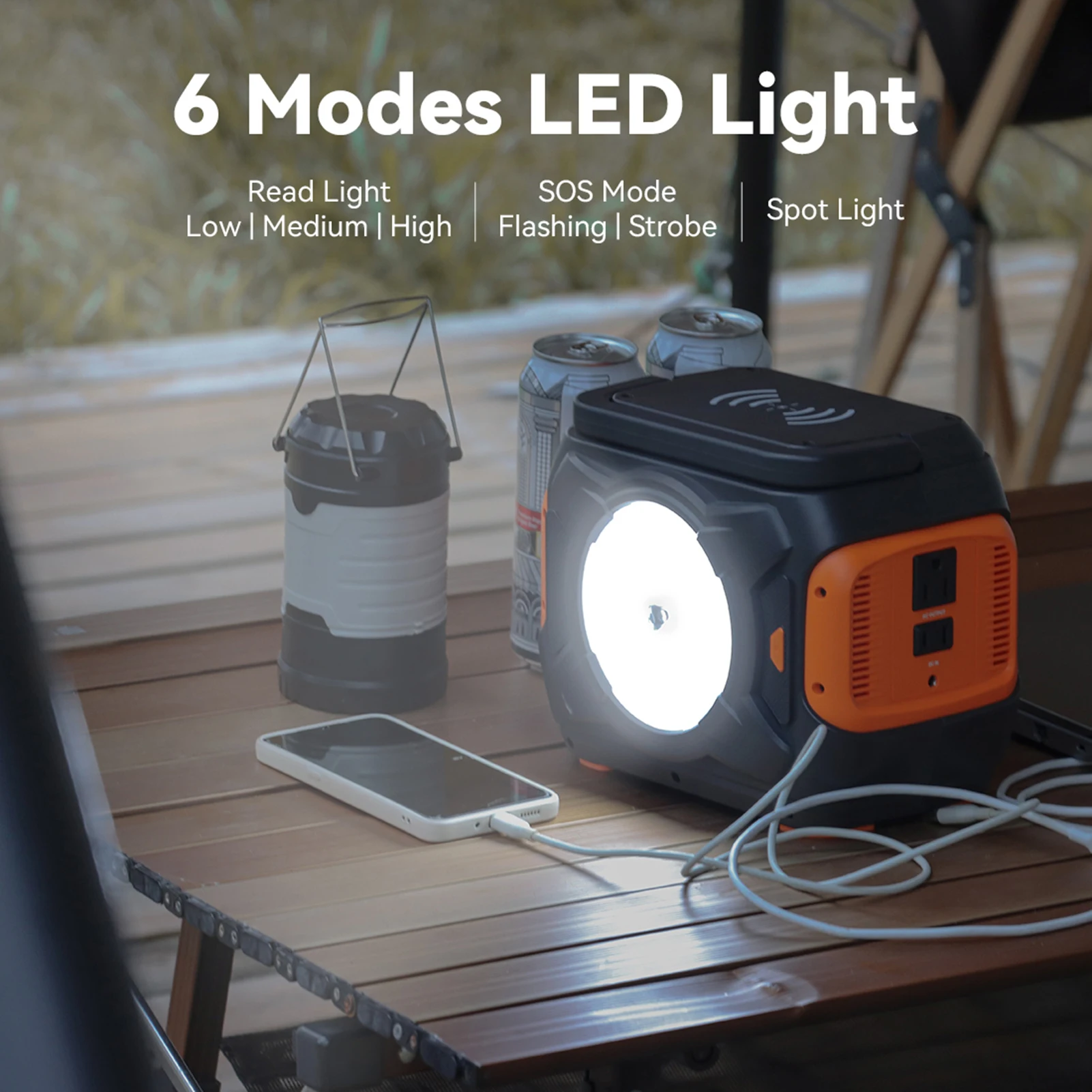 Flashfish A301 Portable Power Station 80000mAh/172Wh Solar Generator 320W CPAP Battery Power Station With Multiple Charging Mode