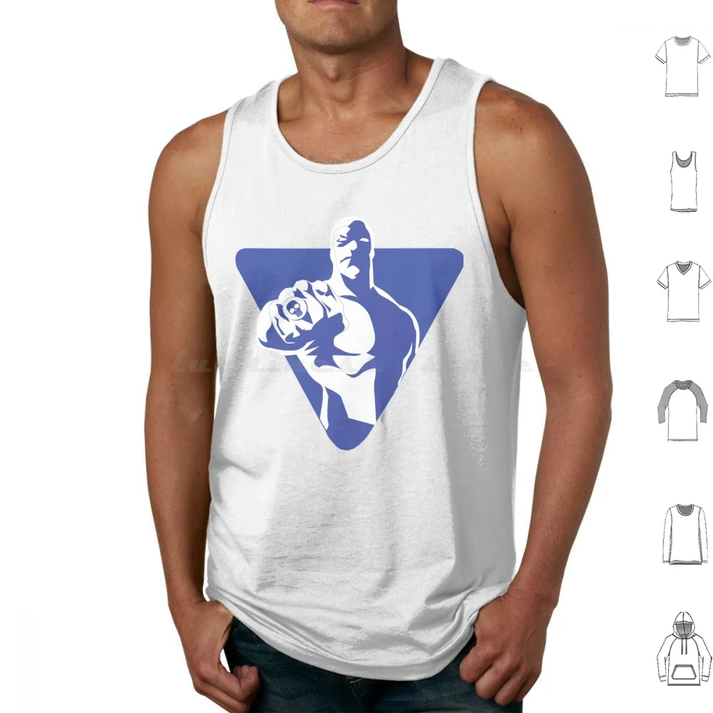 The Phantom Tank Tops Vest Sleeveless Phantom Comic Book Cartoon Lee Falk Adventure Bangalla Jungle Skull Ring Ghost