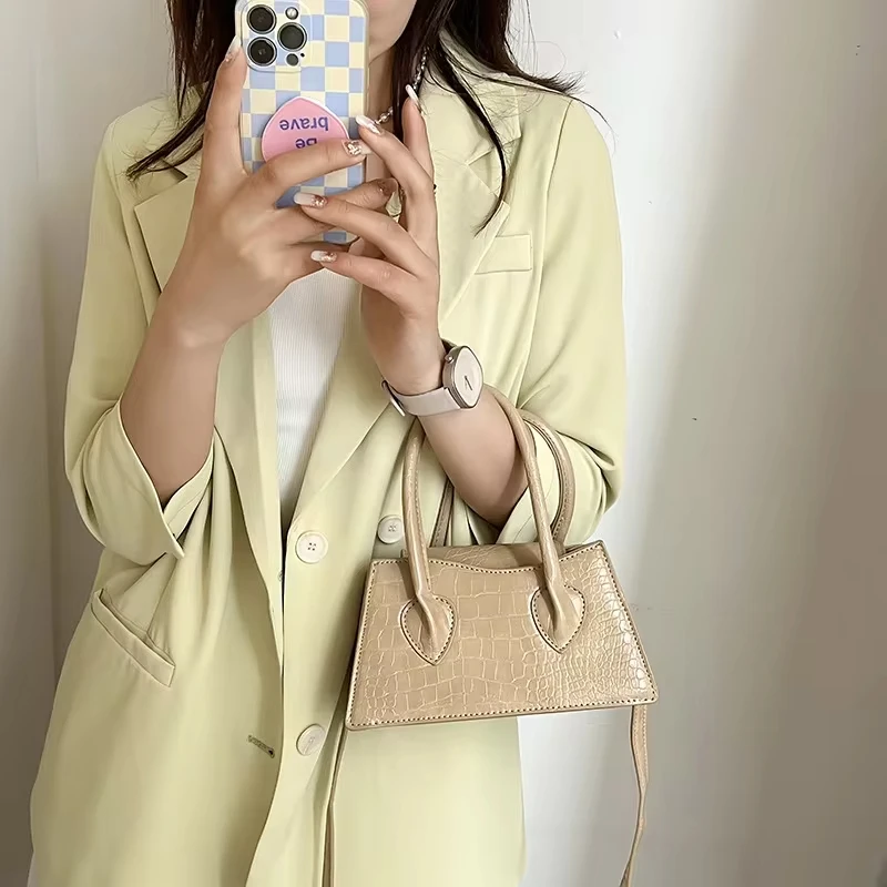 Fashion Pink Small Square Women Clutch Purse Handbags New Simple Ladies Messenger Bag Solid Color Female Shoulder Crossbody Bags