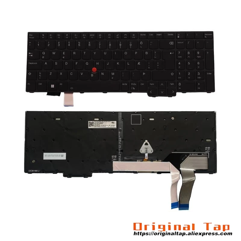 IS Icelandic Backlit Keyboard for Lenovo Thinkpad L15 Gen 3 T16 P16s Gen 1 5N21D93627 5N21D93701 5N21D93775