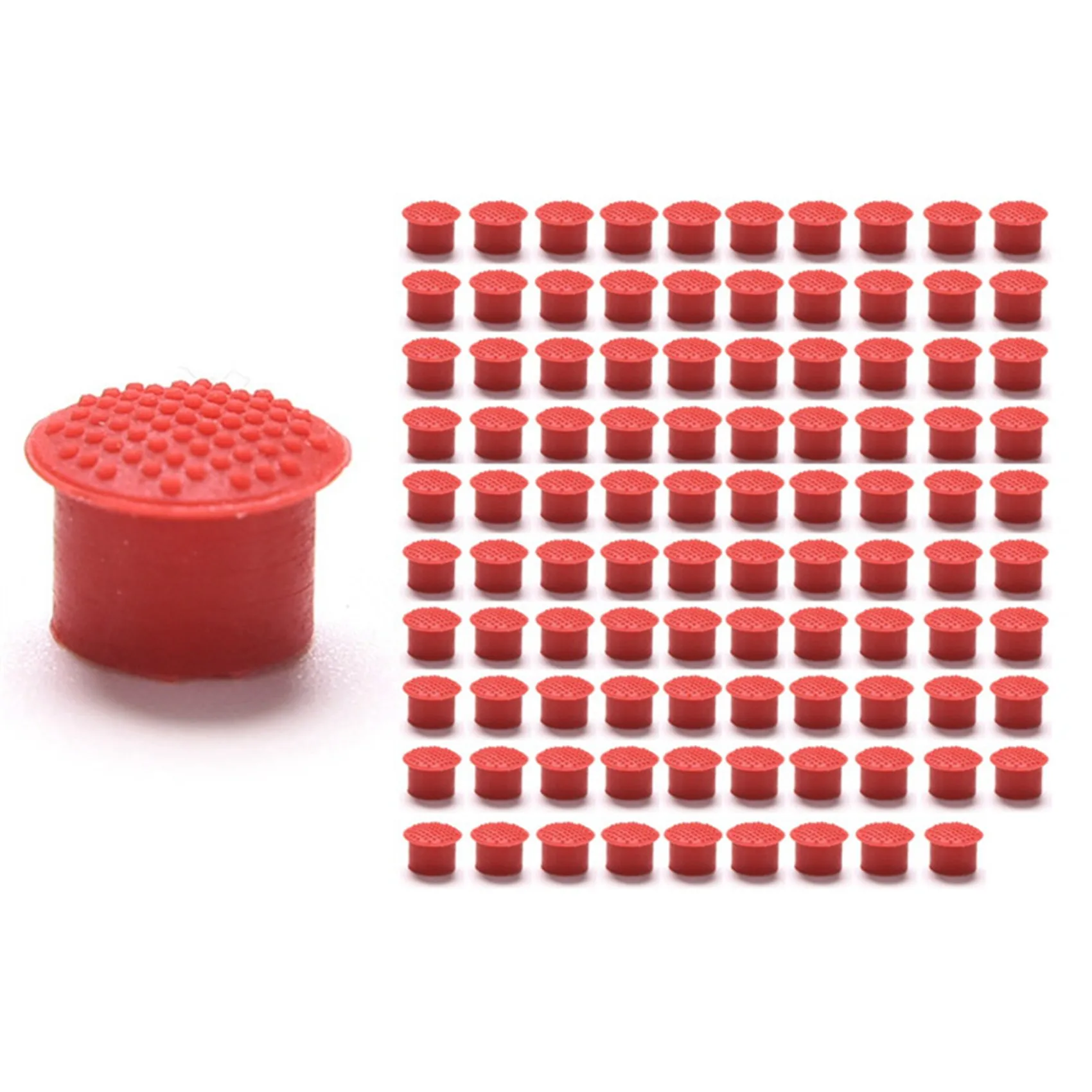 100Pcs Laptop Nipple Rubber Mouse Pointer Cap for IBM Thinkpad Little TrackPoint Red Cap for Lenovo Keyboard