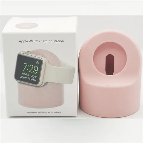 For Apple Watch Series 11 10 9 8 7 6 5 SE Ultra 3 2 1 Charger Dock Station Silicone Bracket Iwatch Cable Holder Charger Stand