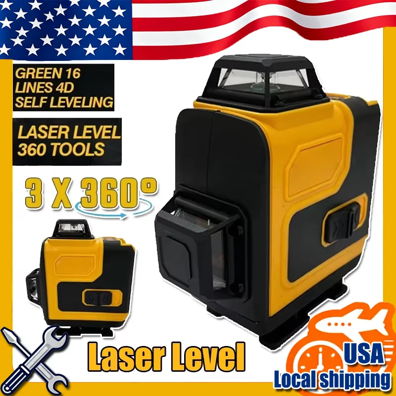 

Fit Dewalt 4D Laser Level Self Leveling 360 Horizontal Vertical 360 Green 16 Lines Super Powerful Beam Construction Tools