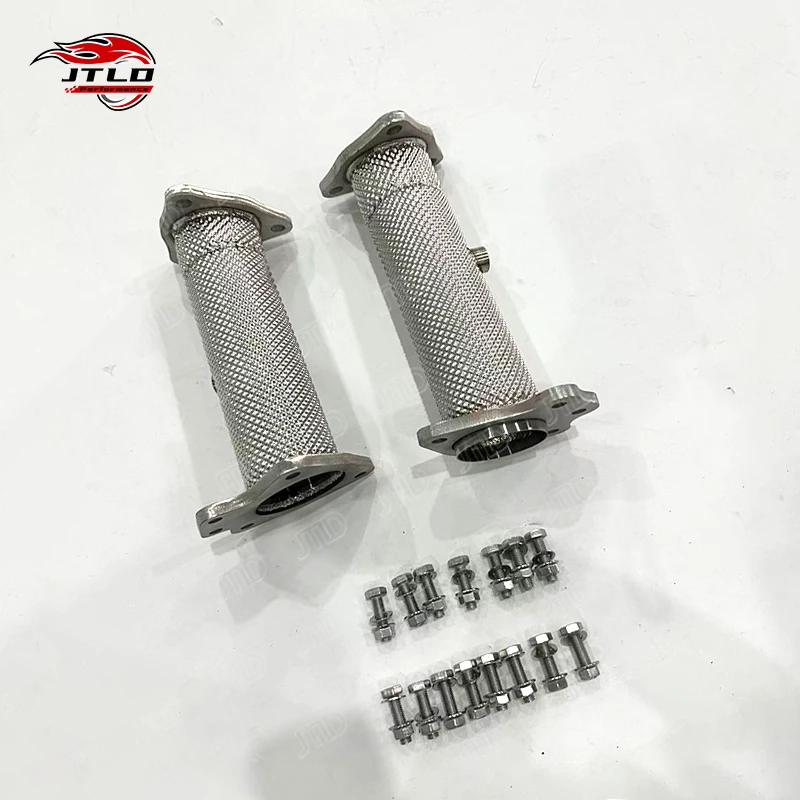 JTLD 304SS High Flow Upgrade Exhaust Downpipe Performance Exhaust Test Pipes For Chevrolet Corvette C8 Made Stainless Steel