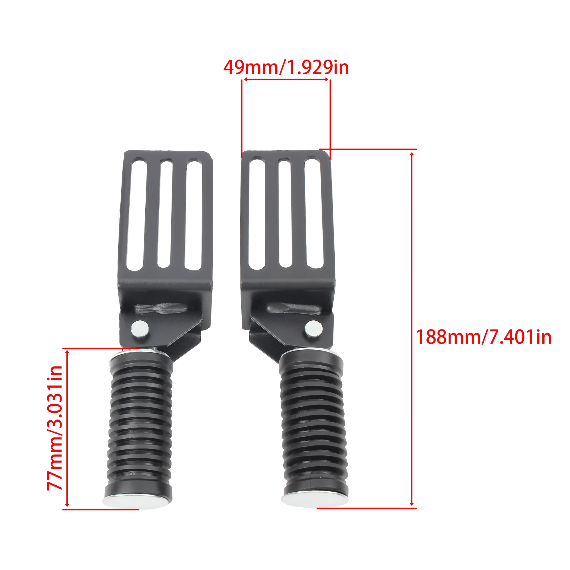 Motorcycle Foot Pegs Foldable Comfortable Street Cruise Pedals for Enhanced Riding Experience Universal Accessories