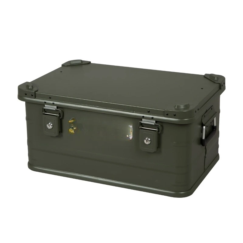 

Aluminum-magnesium alloy outdoor camping storage box car rear car finishing storage box belt