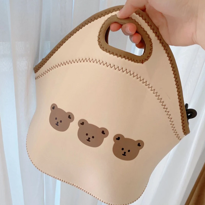 

Mummy bag, light bear handbag, mother bag, hanging bag, multi-function, portable storage bag, mother and baby bag