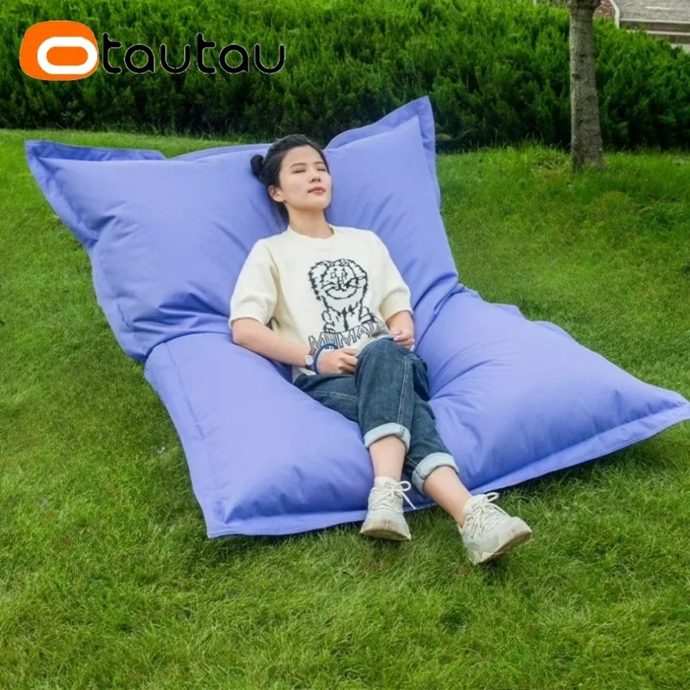 OTAUTAU Outdoor Bean Bag Cover Swim Pool Float Lounger Beach Bar Movie Event Bed DD034【No Filler! Need Buy Filler By Yourself !】