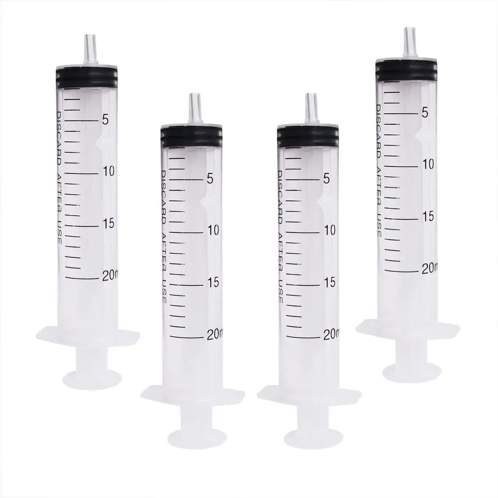 20ml Plastic Syringe No Needle Individually For Industrial Dispensing Nutrient Hydroponics Health 20ml Glue Pet Feeding Tools