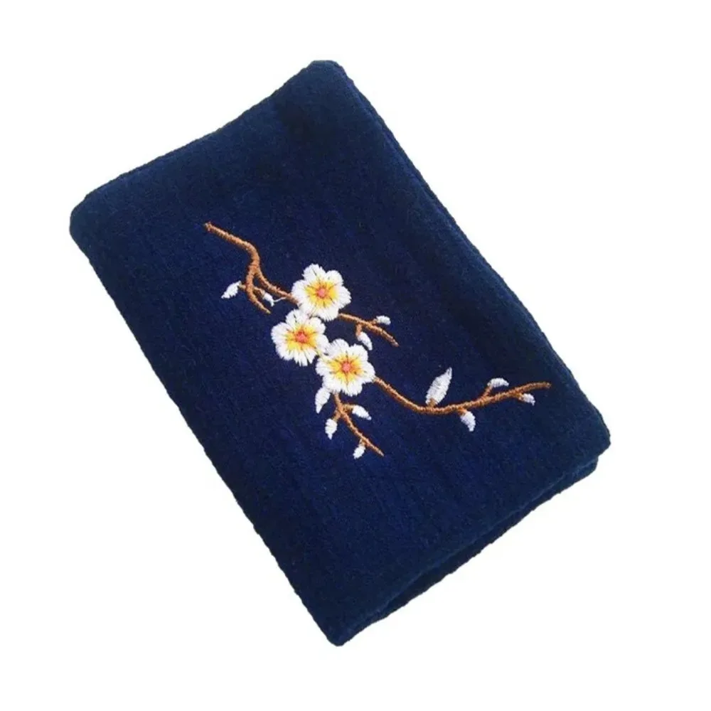 Durable Cotton Tea Cloth Embroidery Easy To Clean Cleaning Rag Lightweight Water Uptake Cotton and Linen Tea Towels