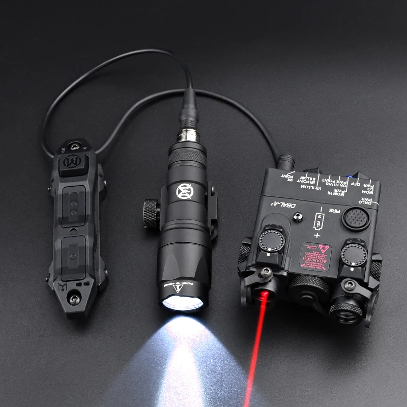 Tactical DBAL-A2 Airsoft Green Red Blue Dot Indicator Dbal IR Laser White LED Light Wadsn M300A Flashlight+Dual Funtion Switch