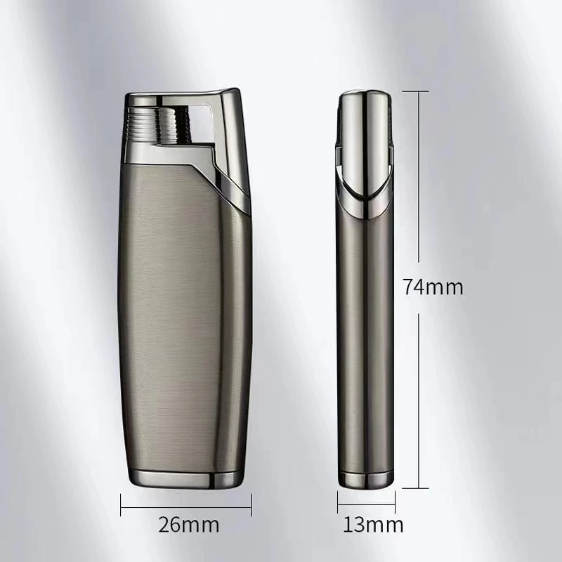 2024 New Metal Mini Direct Blow Windproof Lighter Creative Small Butane Gas Inflatable Lighter Smoking Accessories Gift Tool