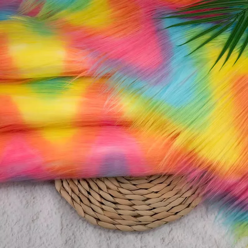 

1yard 6cm New colored falling fur imitation fox plush Fur Fabrics for clothing DIY Coat Doll Bag Hat Cloak Cape fabric