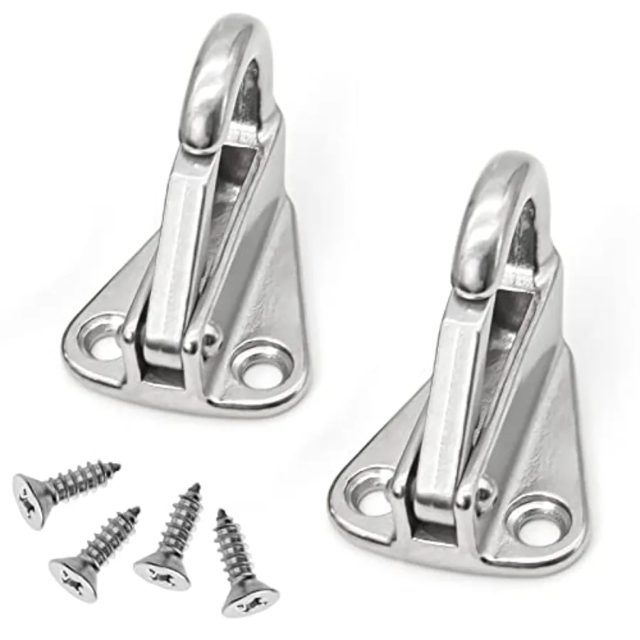 

Outdoor Clothes Hanging Hook Stainless Hat Mounted Coat Hook Stainless Heavy Steel Fender Hook Hardware SUS316 2pcs