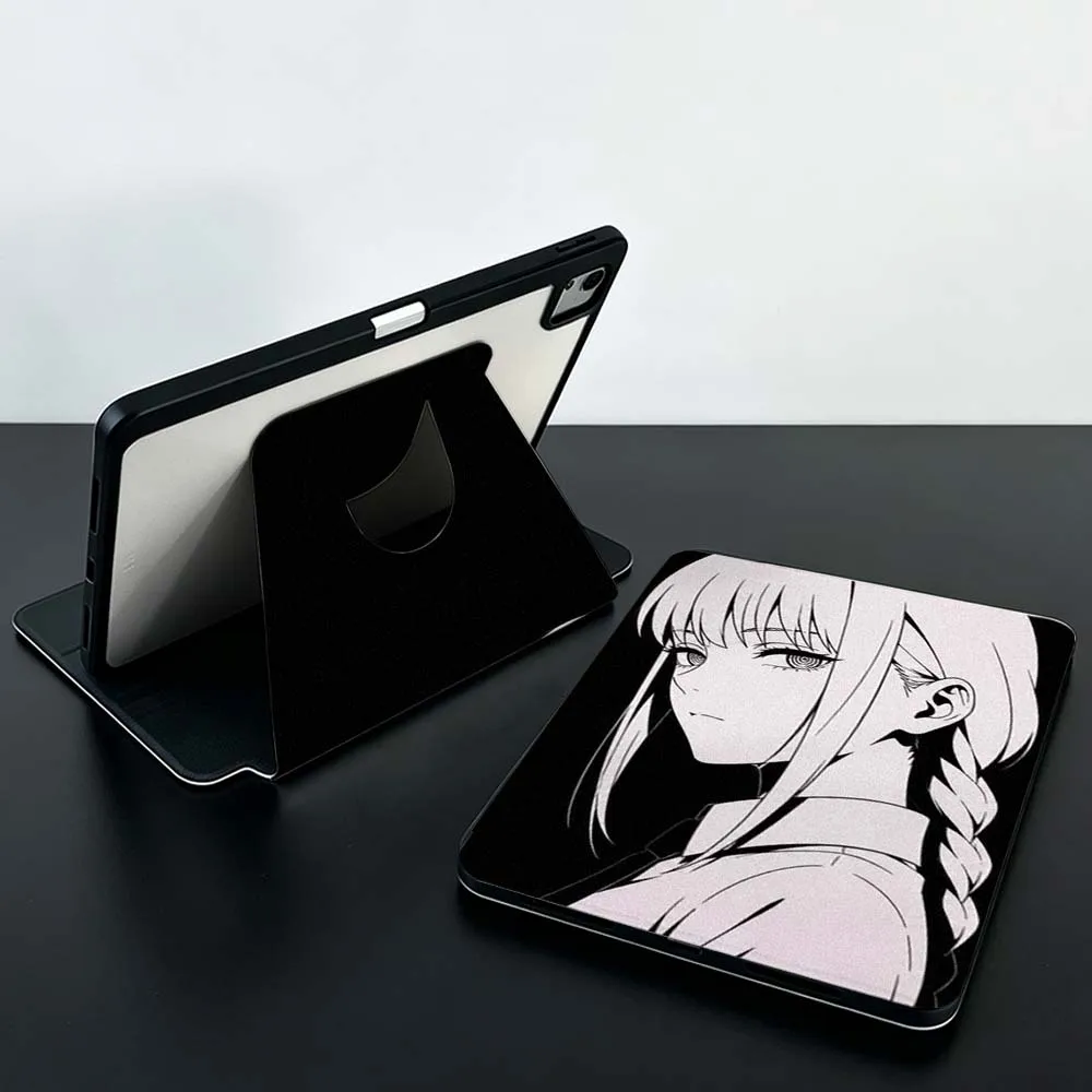 Anime Art Dark For Xiaomi Mi Redmi Pad SE 6 7 M7 8.7 12.1 11.2 inch 2025 360° Rotation Tablet Case Soft