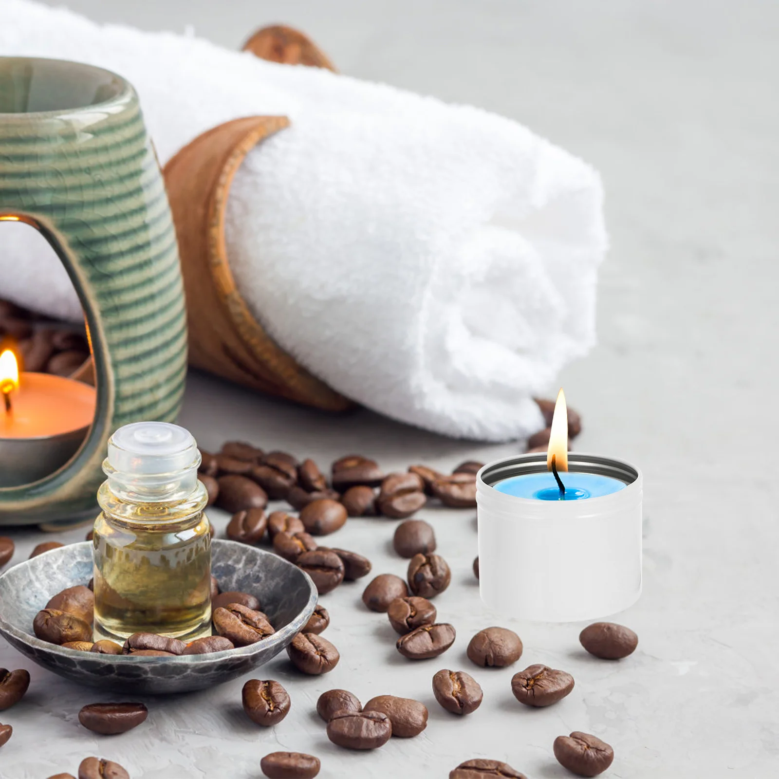 

4pcs 120Ml Aluminum Storage Jars Round Empty Cans For Diy Candles Tea Ointment Jewelry Travel Organizer Refillable Metal