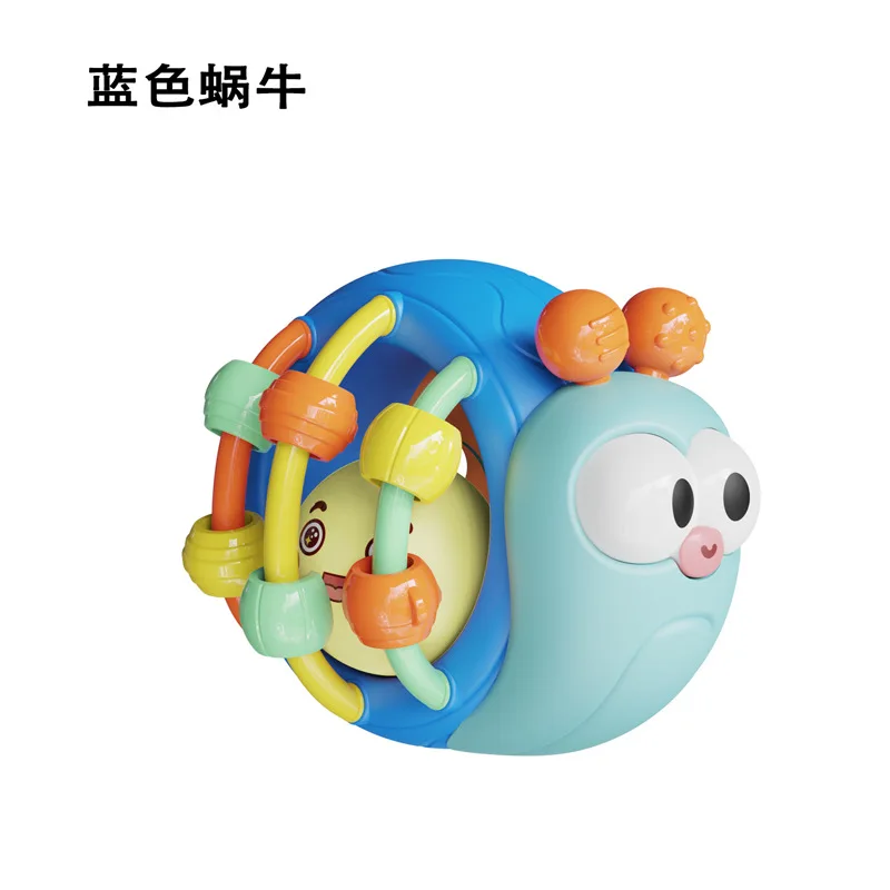 لعبة الرضع الكرة الحلزون كرة الفيل يمكن عضها وإمساكها من 0 إلى 1 سنة التسنين باليد الكرة الطفل حشرجة الموت جرس السرير