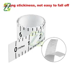 1/2M Self-Adhesive Measuring Tape Stainless Steel 14mm Width Metal Tape Measure for Miter Track Router Table Saw Durable Ruler