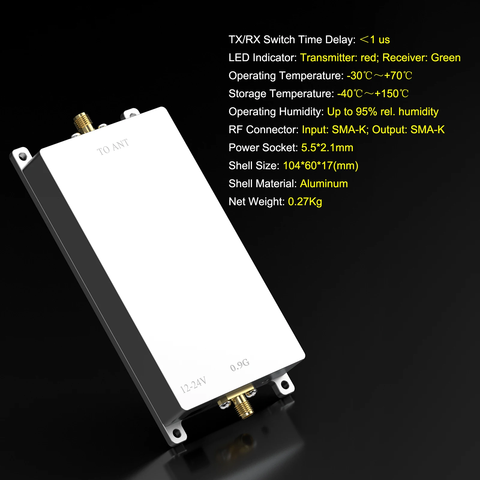 Imagem -03 - Edup-fpv Signal Booster para Drone Amplificador de Sinal Range Extender Transmissão de Imagem Wi-fi 868mhz 915mhz 10w