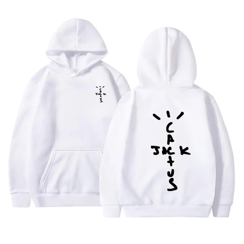 Cactus Jack Swag letter printed hoodie for women's and men's hooded sportswear casual pullover