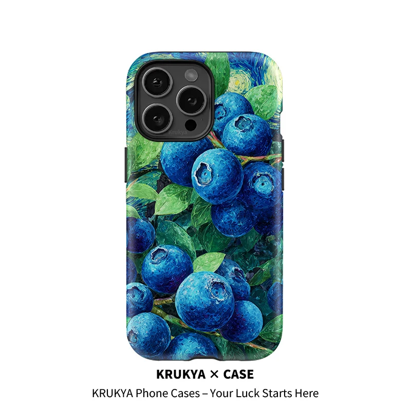 Krukya حافظة لهاتف آيفون 16 15 14 Plus 13 12 11 17 Pro Max XS X XR SE 2022 غطاء كمبيوتر بطبقة مزدوجة من الأكريليك