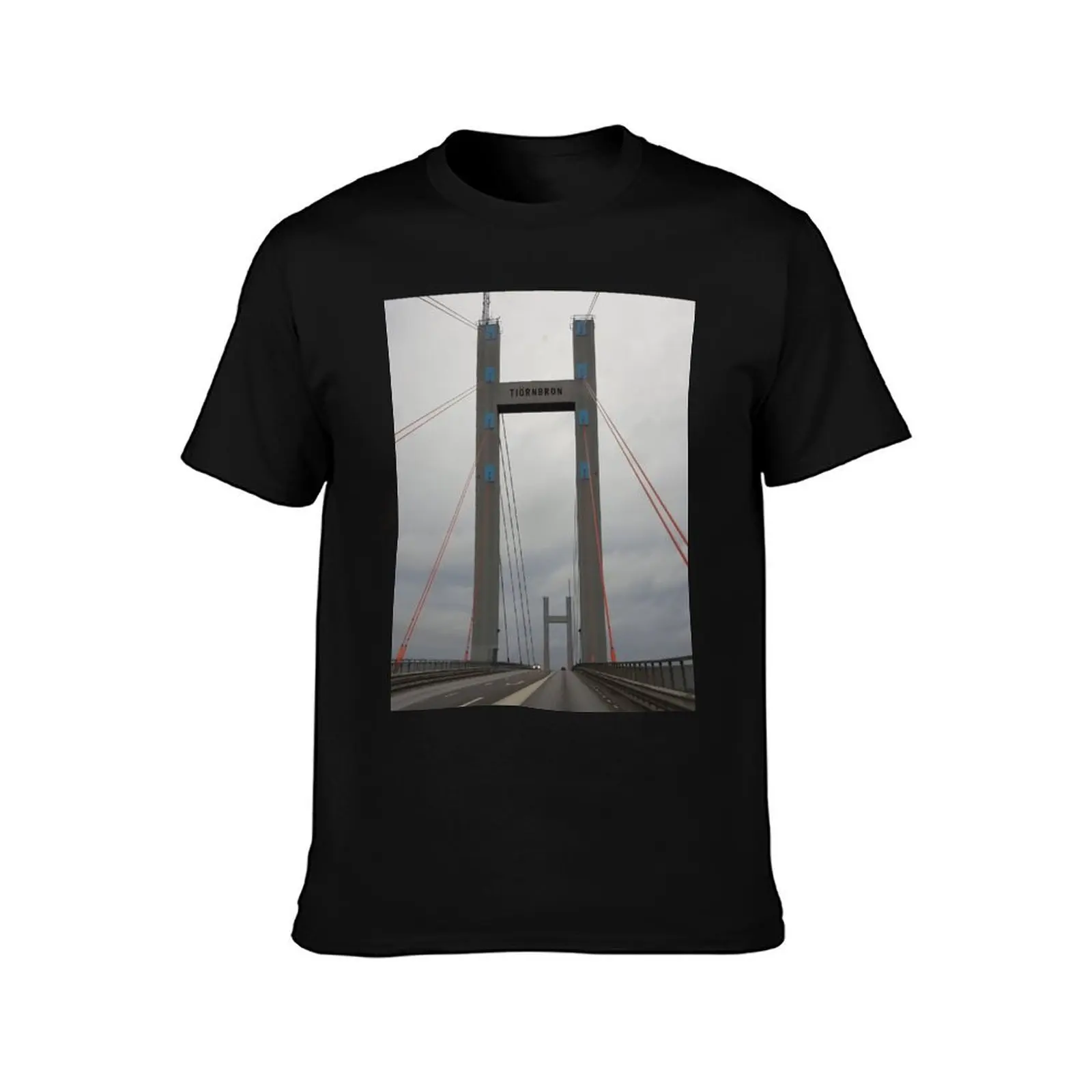 Bridge T-Shirt Summer Casual Cotton Tee Oversized Streetwear Tops Vintage Graphic Print Loose Fit Short Sleeve 100% Cotton