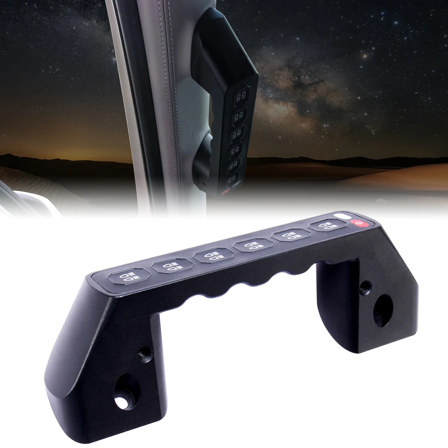New Original 1:1 Car CNC a Pillar Handle  Built in 6 Gang Wireless Switch Panel for 150  2010 to 2023