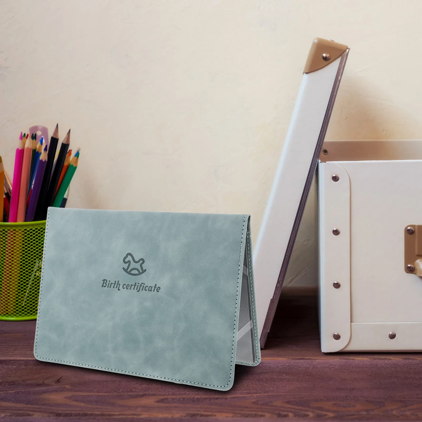 

Baby Birth Cover Cartoon Protective Sleeve Toddler Kids Girl Storage Birth Certificate Sleeve Folder