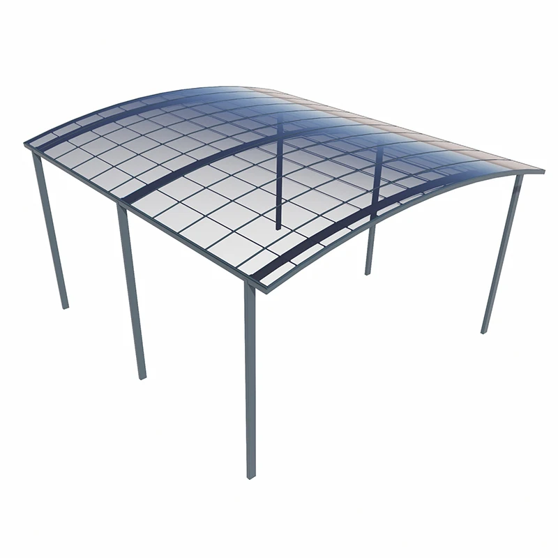 Outdoor Aluminum Alloy Arched Garage Carport Waterproof Pergola Panel Rainproof Courtyard Garden Villa Canopy Size Customization
